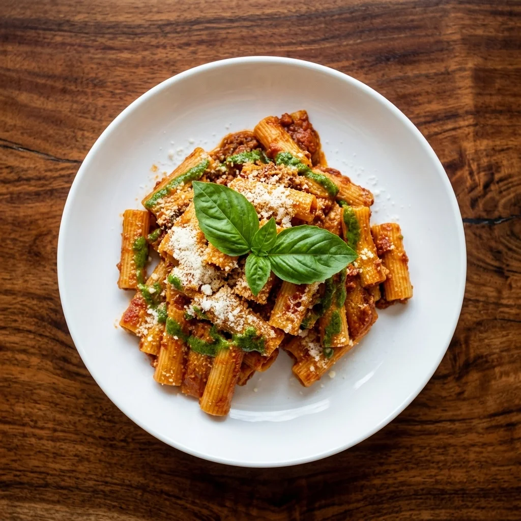 Rigatoni Nerano with zucchini sauce at SOHO Kitchen + Wine Exchange District
