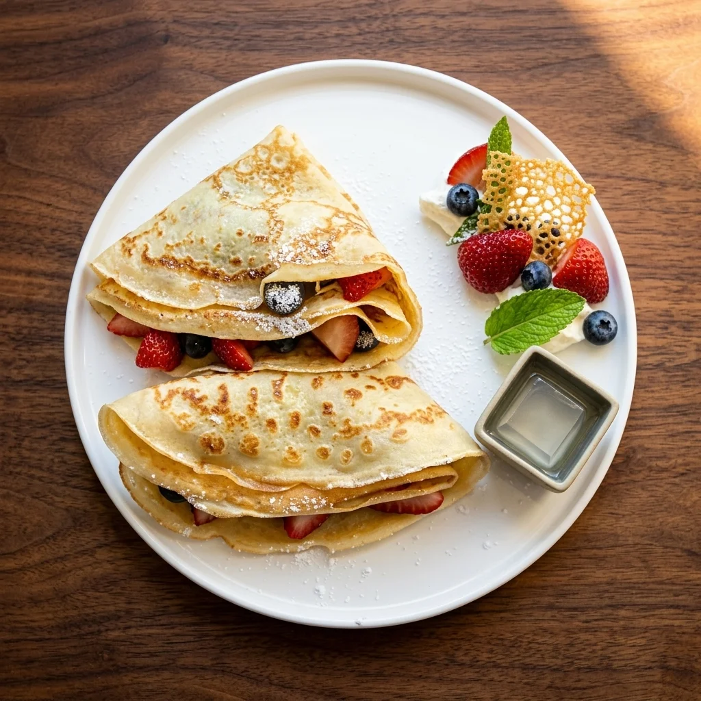 French Style Crepes at SOHO Kitchen Wine in Winnipeg Exchange District